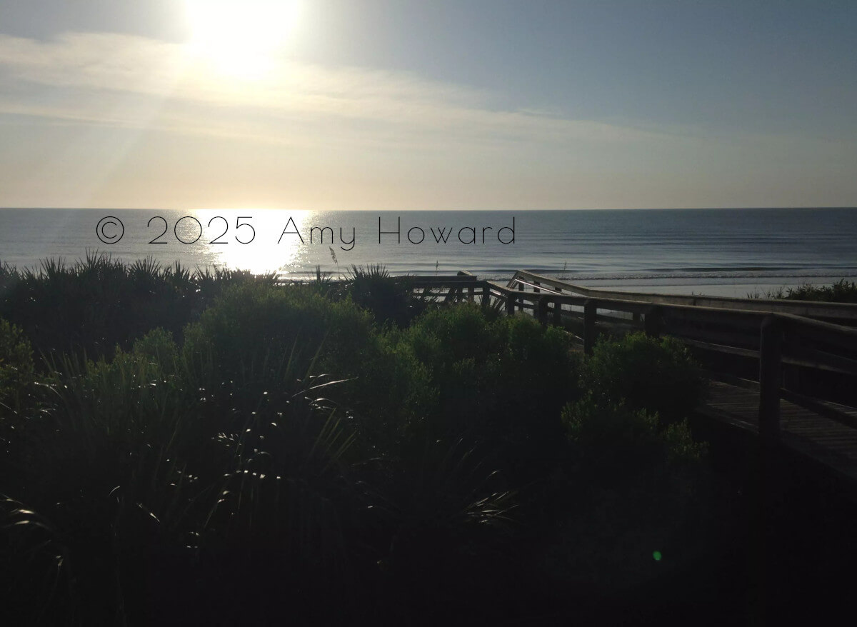 Sunrise at the boardwalk in South Ponte Vedra Beach. Photo by Amy Howard 2016